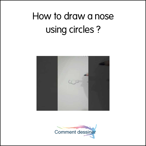 How to draw a nose using circles